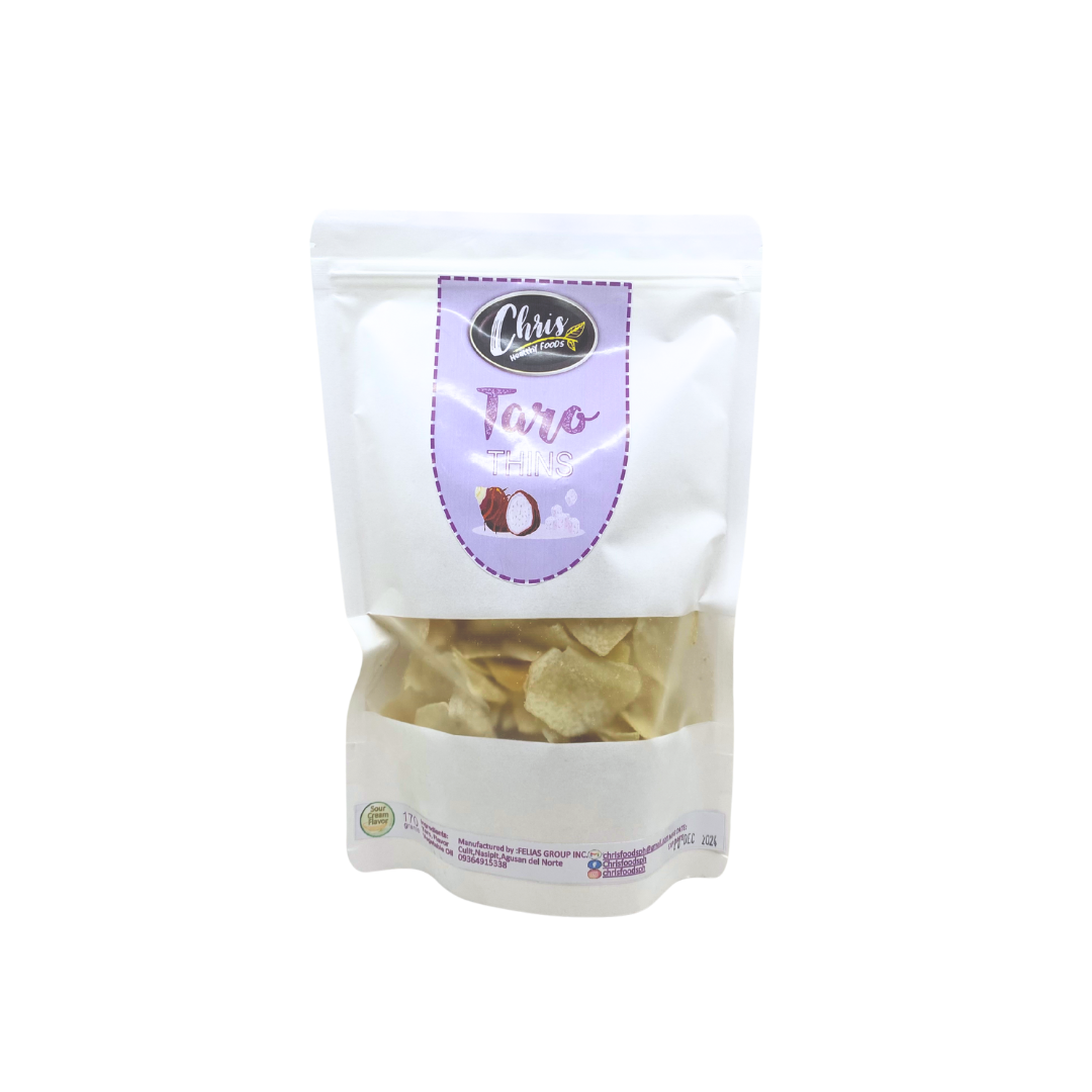 Chris Healthy Foods White Taro Thins Chips