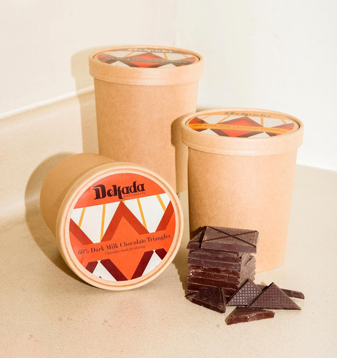 Dekada Chocolates 50% Dark Milk Chocolate Tub