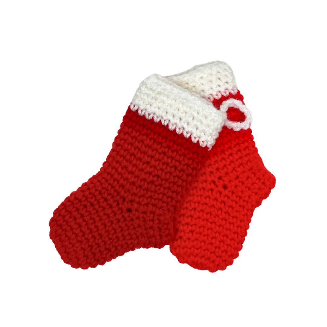 400 Lux Hand Crocheted Mini Christmas Stocking