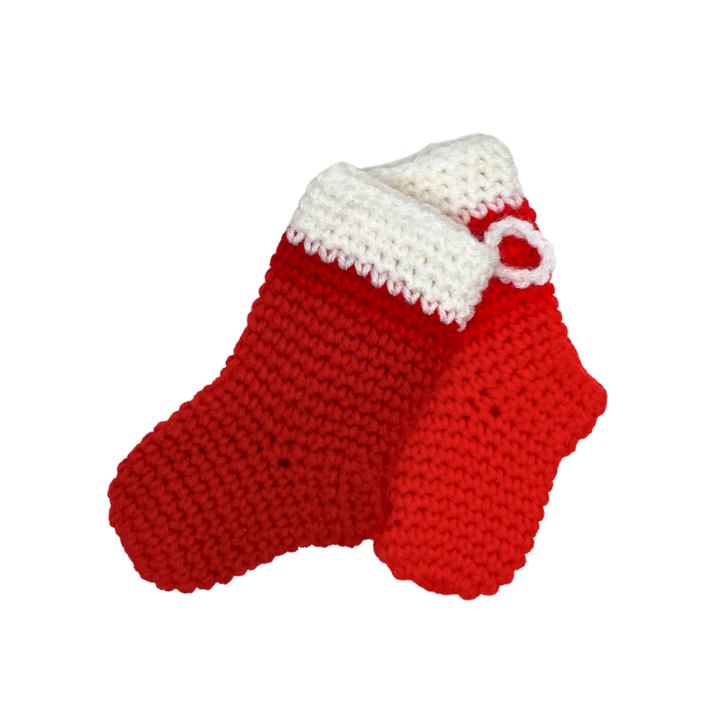 400 Lux Hand Crocheted Mini Christmas Stocking