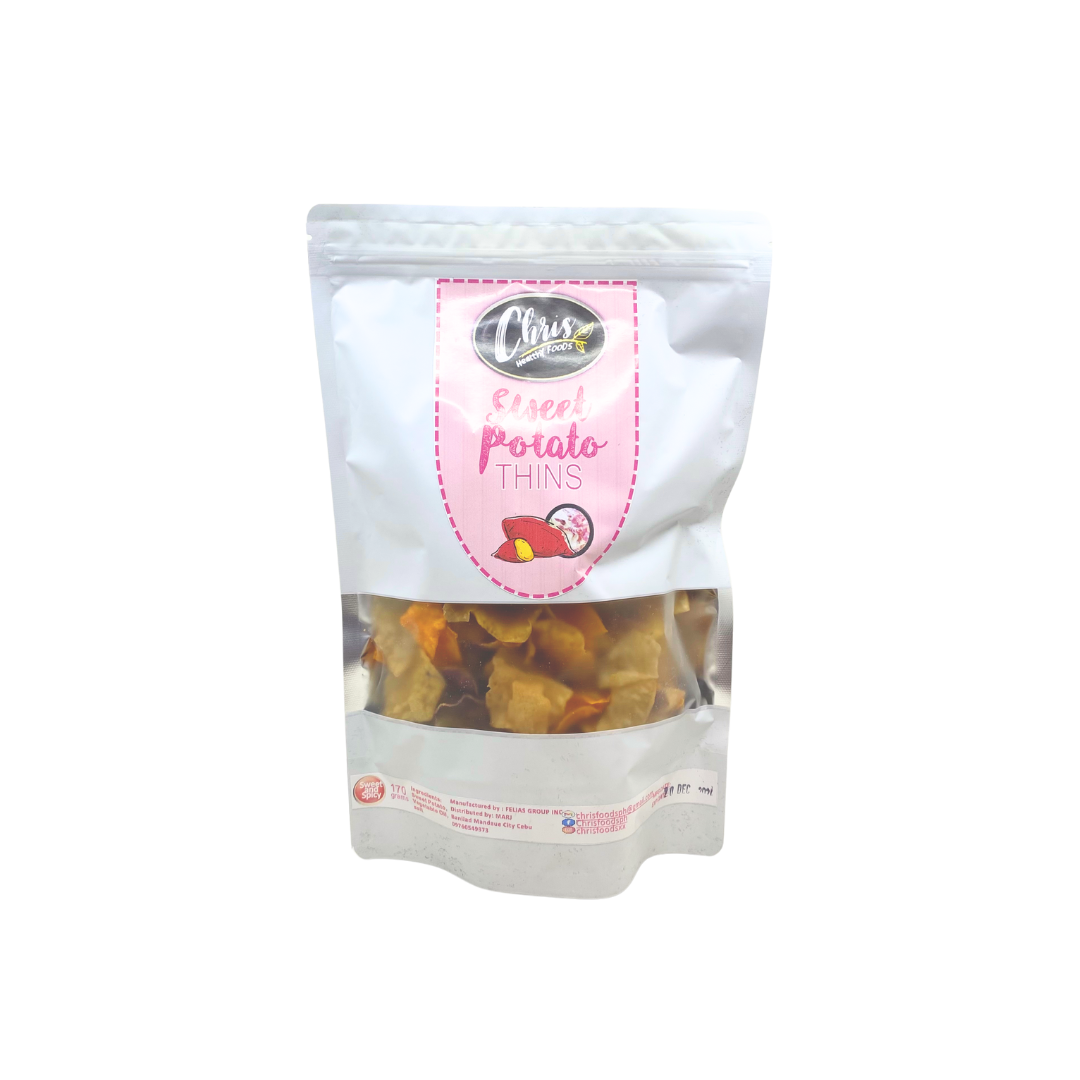 Chris Healthy Foods Sweet Potato Thins Chips