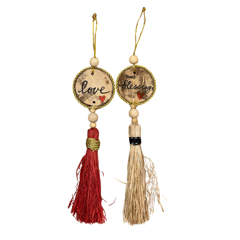 Roots Sorsogon Collection Coconut Ornament with Tassel