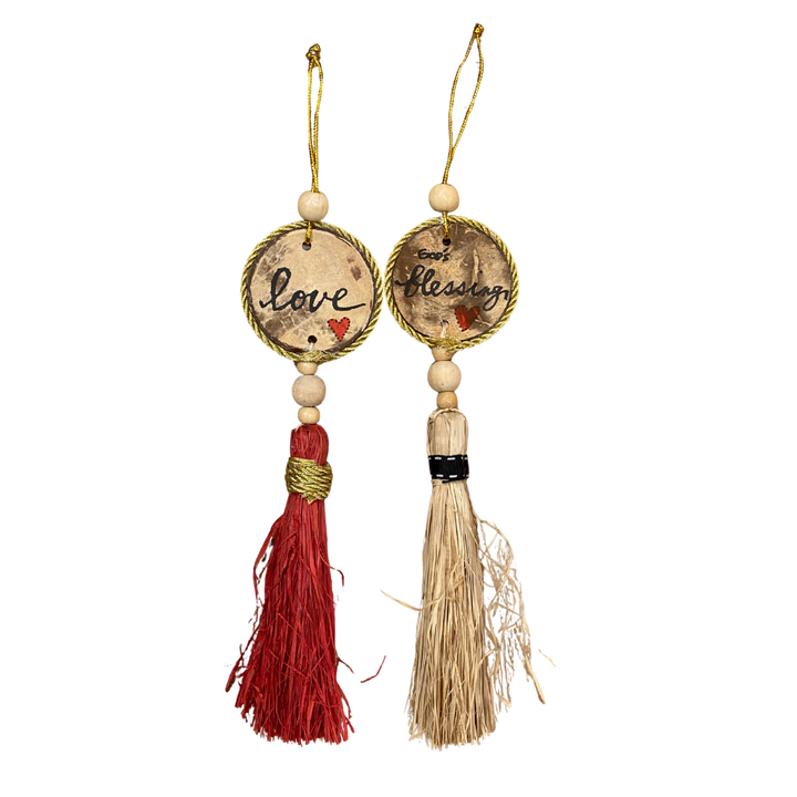 Roots Sorsogon Collection Coconut Ornament with Tassel