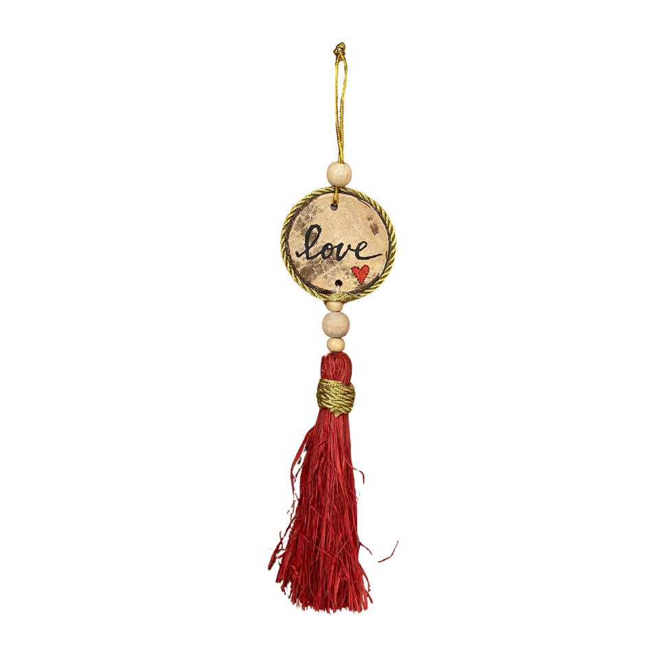 Roots Sorsogon Collection Coconut Ornament with Tassel