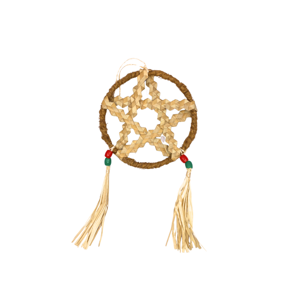 Roots Sorsogon Collection Coco Coir & Buri Woven Mini Parol