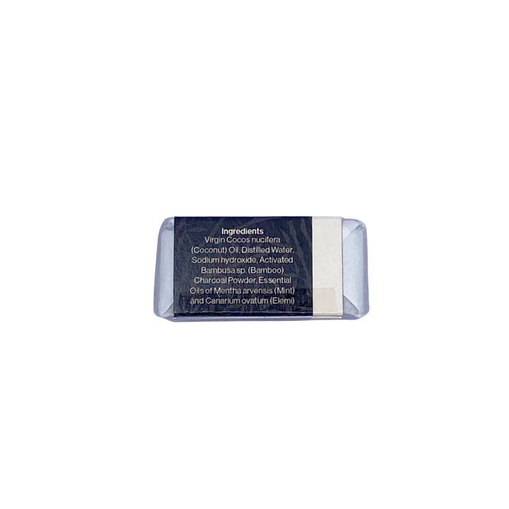 Earth+Scent Activated Bamboo Charcoal with Mint Botanical Soap