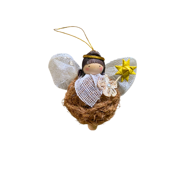Roots Sorsogon Collection Cocobola Angel Ornament