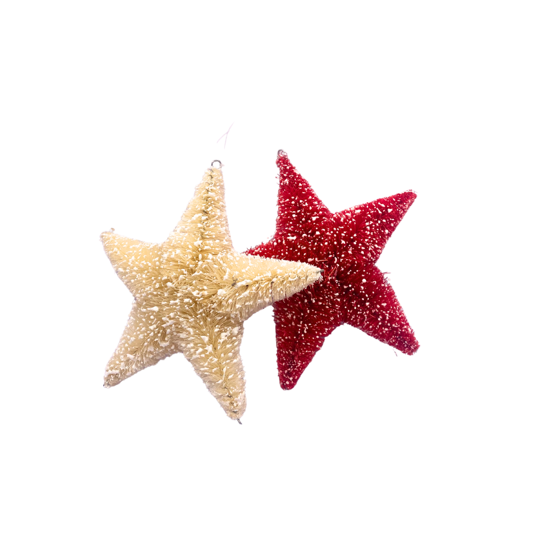 Abaca Star Ornament