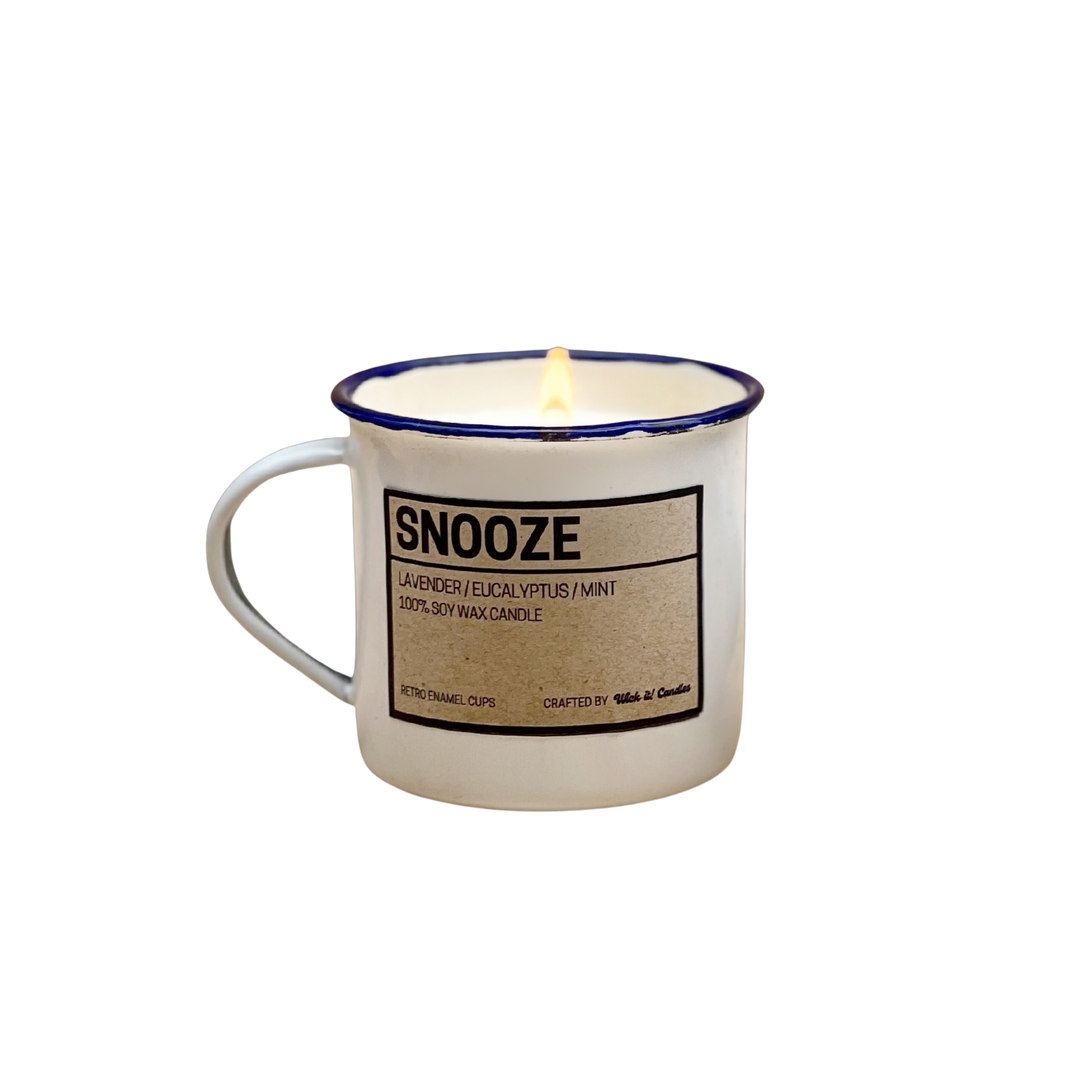 Wick It! Candles Snooze (Lavender/Eucalyptus/Mint) Scented Candle