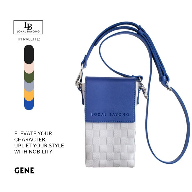 Lokal Bayong Gene Vegan Leather/Hand-Woven Sling Bag