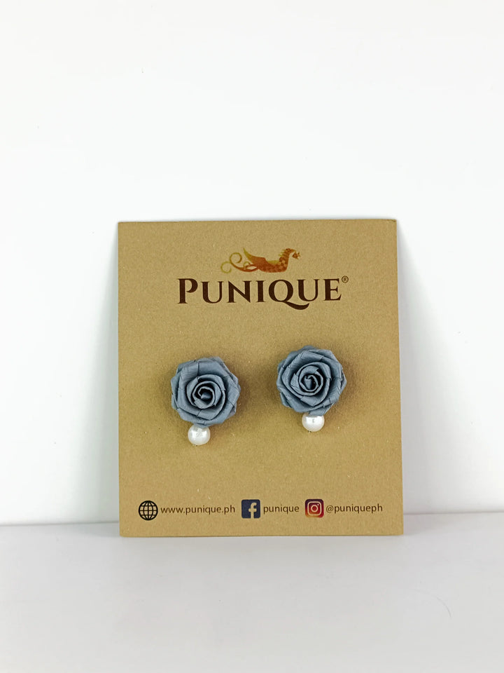 Punique Rosa Earrings with Pearl