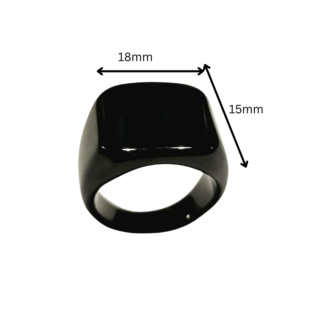 Blessings for Keeps Black Signet Ring