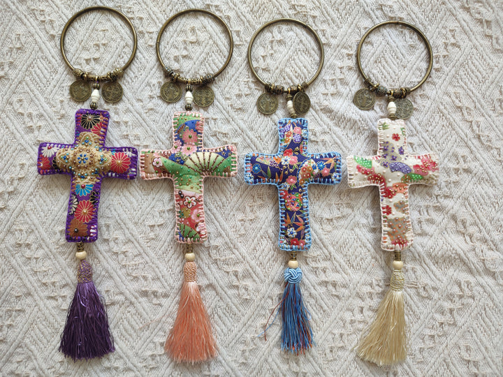 Gypsy Heart Calming Cross Door Charm