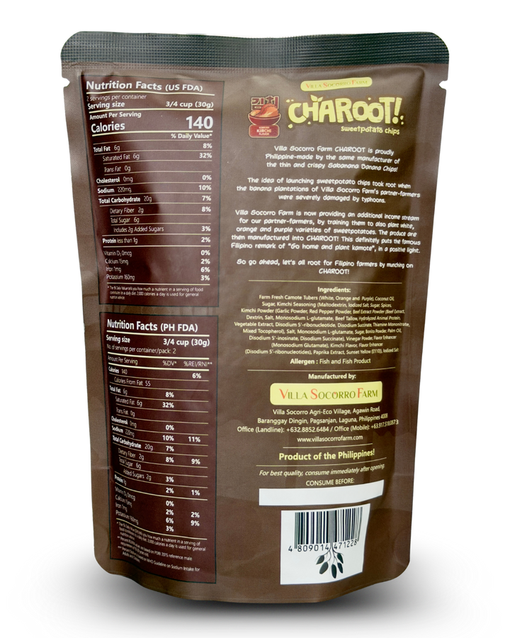 Villa Socorro Farm Charoot Camote (Sweet Potato) Chips