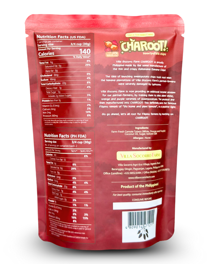Villa Socorro Farm Charoot Camote (Sweet Potato) Chips