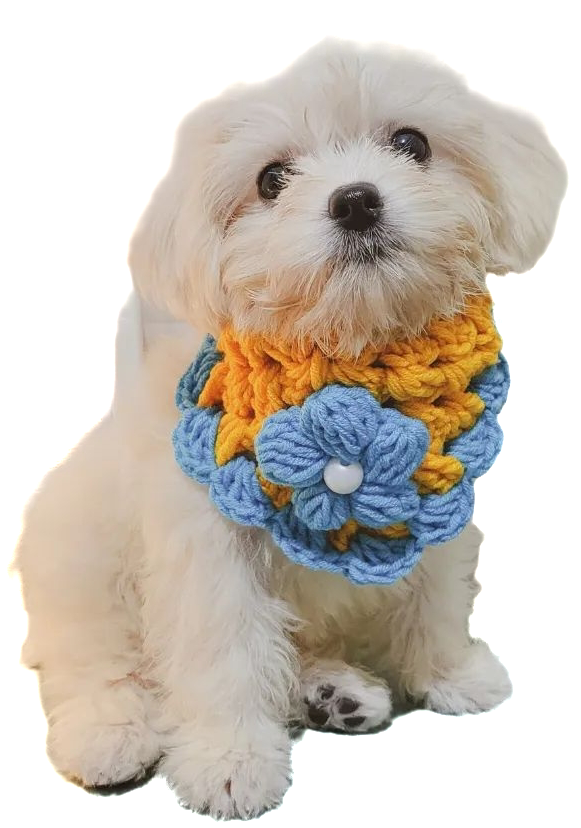 Isla Marikit Adjustable Pet Bandana Crochet