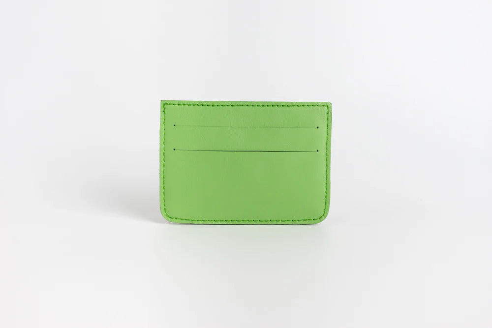 Woven Bulsa Card Holder in Avocado Leather