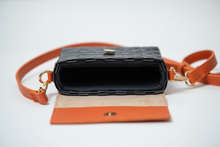 Lokal Bayong Daile Vegan Leather/Hand-Woven Sling Bag