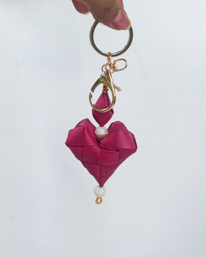 Punique Heart Bag Charm