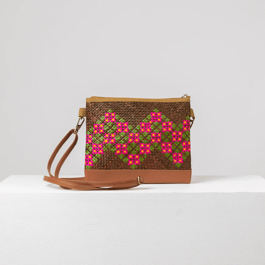 Woven Maya Tikog Grass Sling Bag