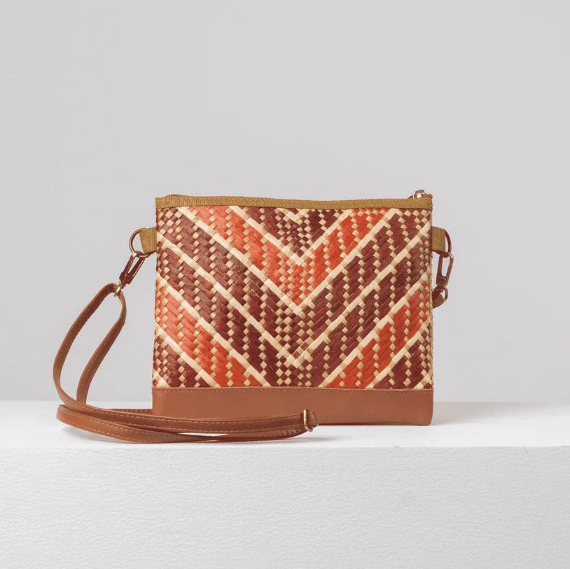 Woven Maya Tikog Grass Sling Bag
