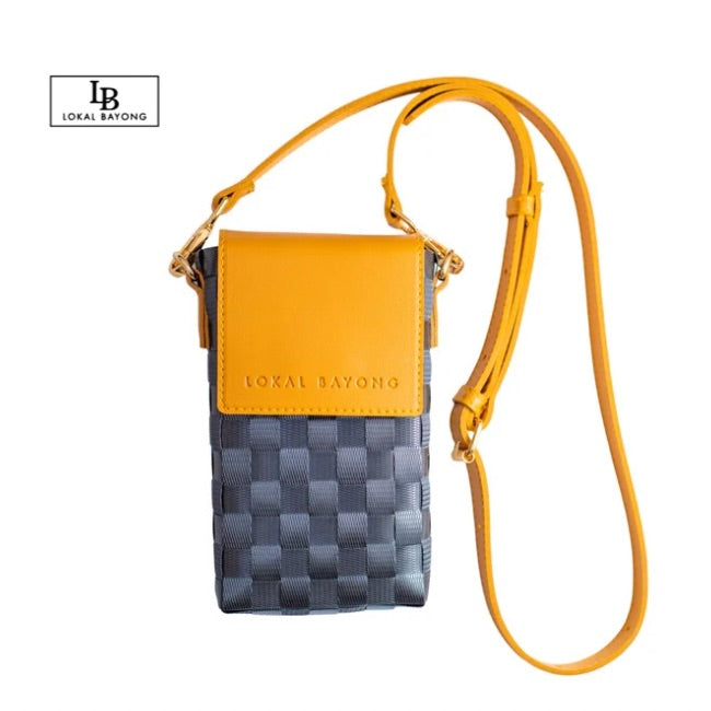 Lokal Bayong Gene Vegan Leather/Hand-Woven Sling Bag