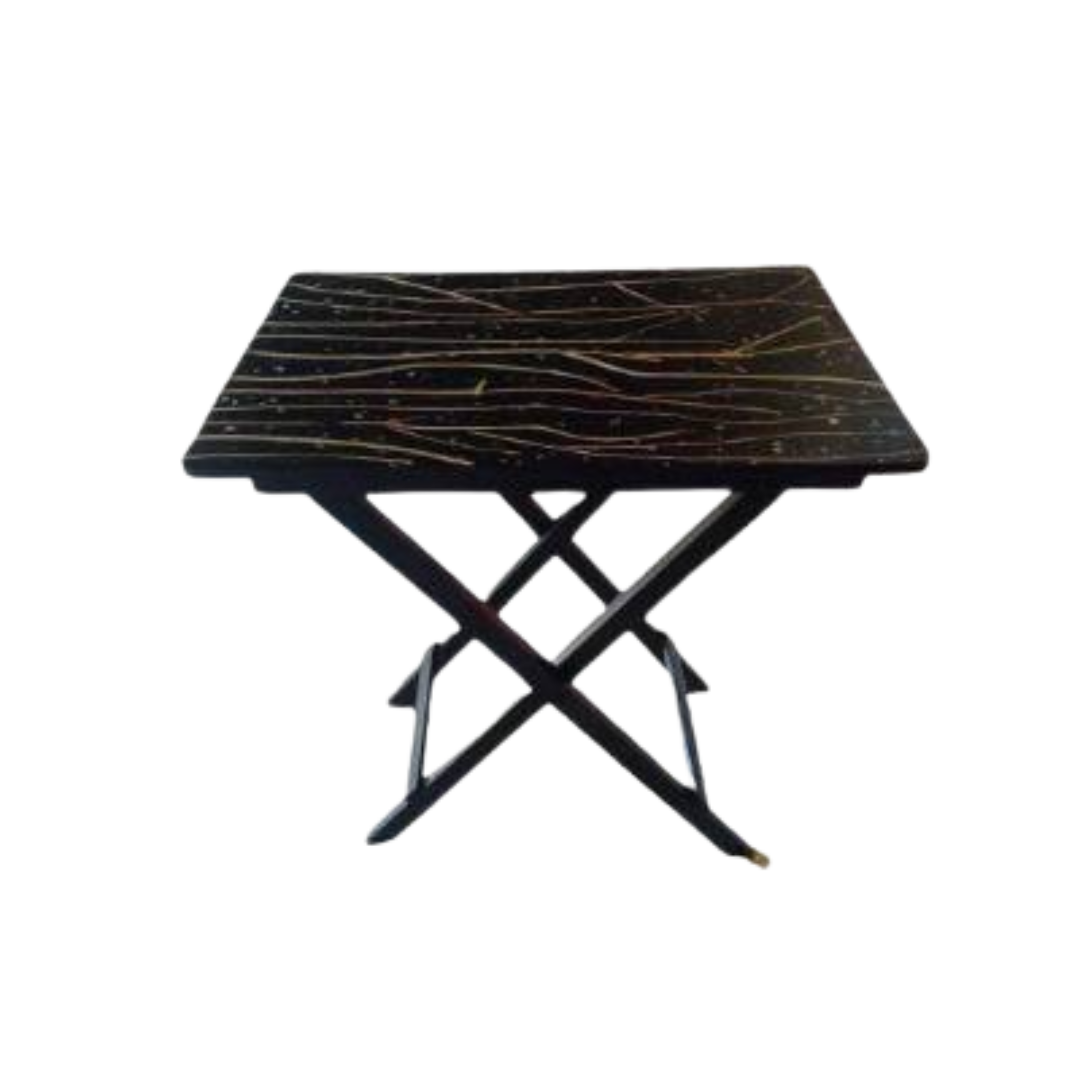 Tumandok Folding Table with Cinnamon and Capiz Inlays