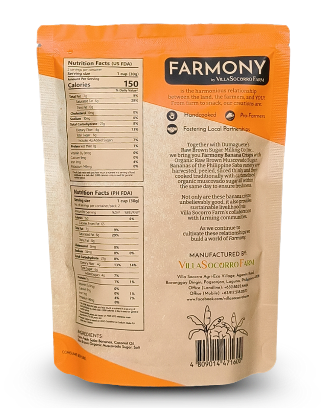 Farmony Banana Crisps