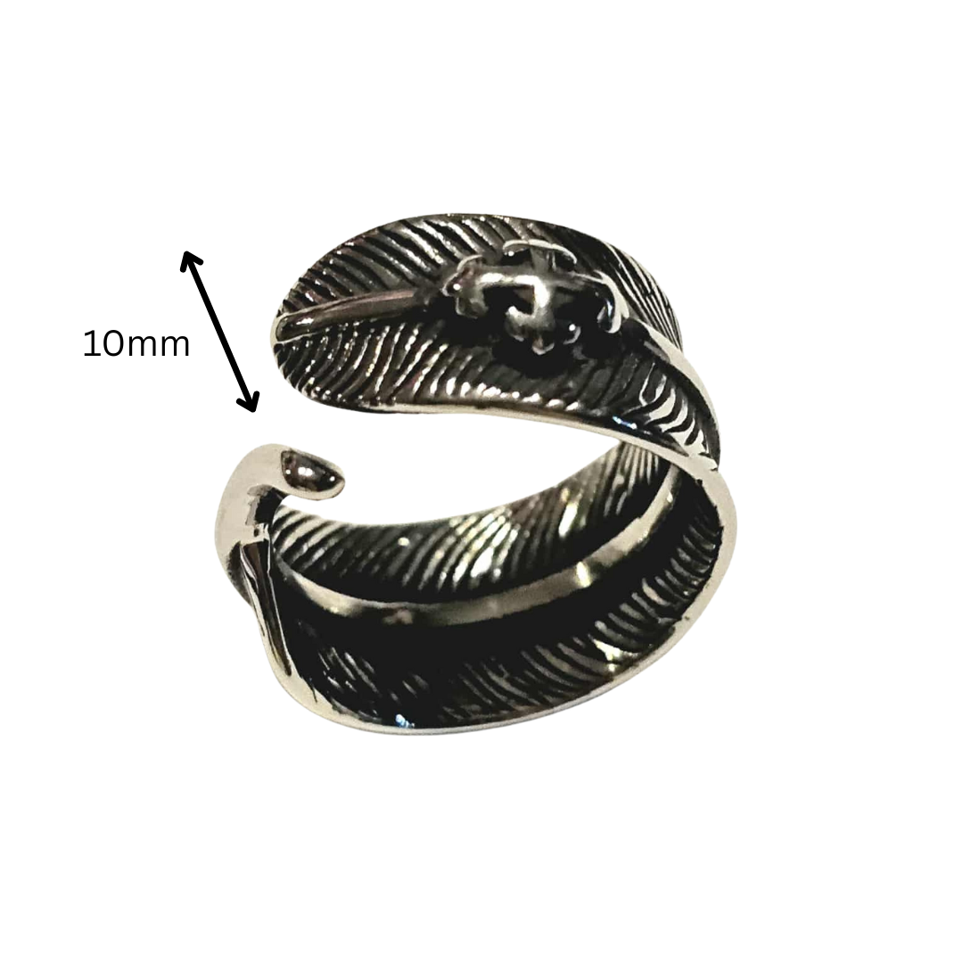 Blessings for Keeps Feather with Cross Ring