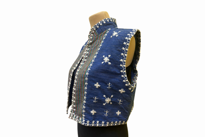 HeritageFinds Kantarines Weave Vest with Itneg Embroidery