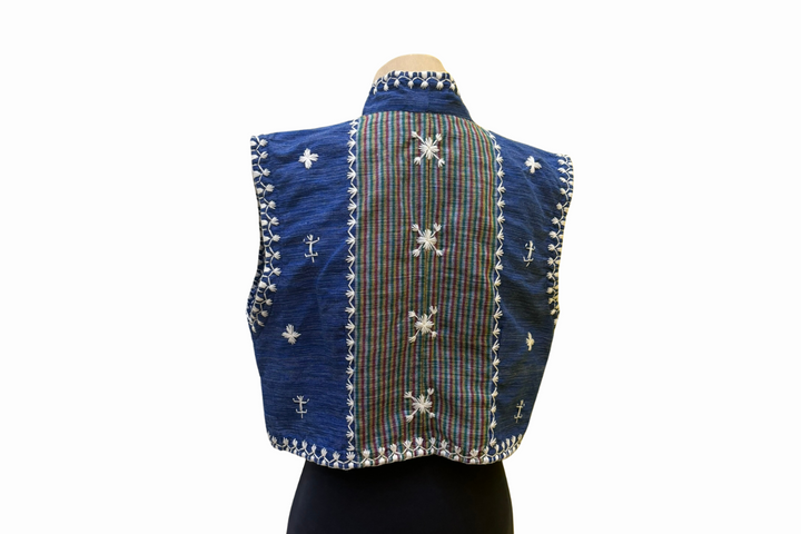 HeritageFinds Kantarines Weave Vest with Itneg Embroidery