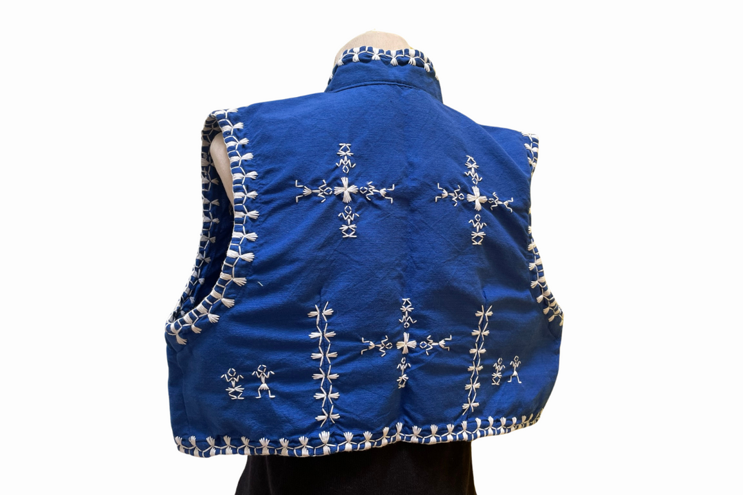 HeritageFinds Kantarines Weave Vest with Itneg Embroidery