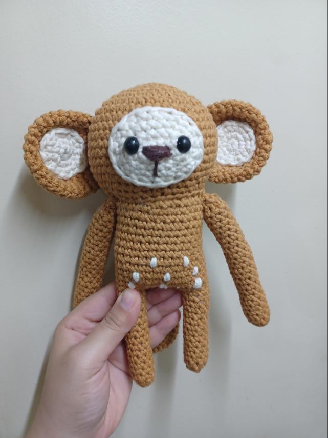 400 Lux Hand Crocheted Monkey