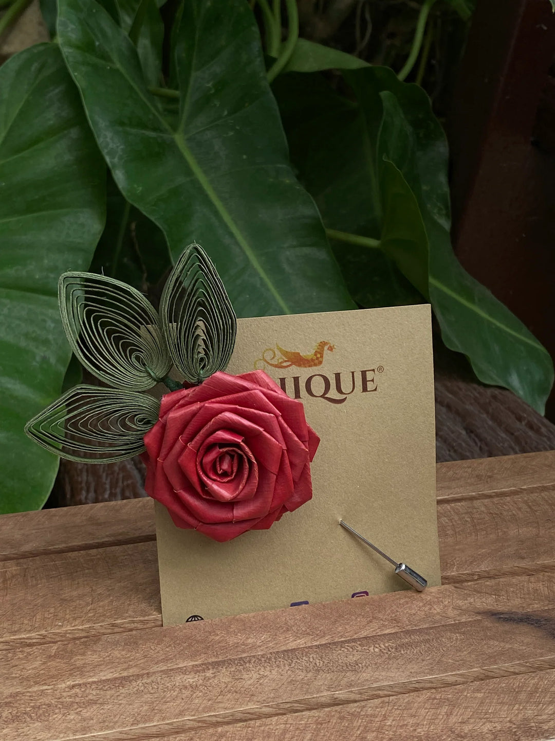 Punique Rose Brooch Pin