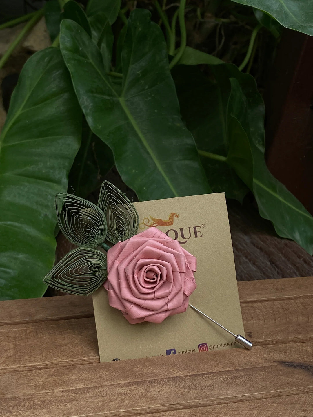 Punique Rose Brooch Pin