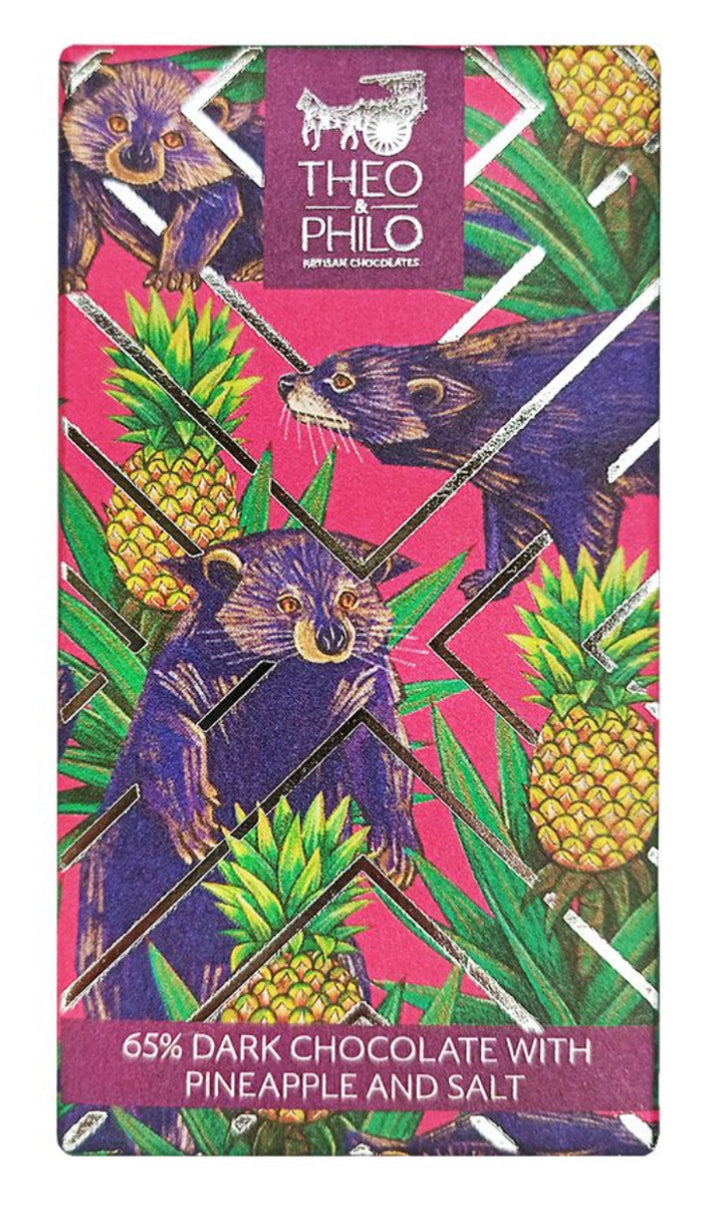 Theo & Philo Chocolates 65% Dark Chocolate with Pineapple and Salt