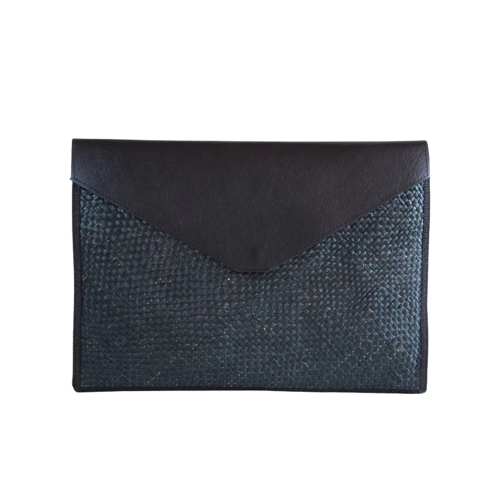 [c] Woven Liham Tikog Grass and Leather Laptop Sleeve