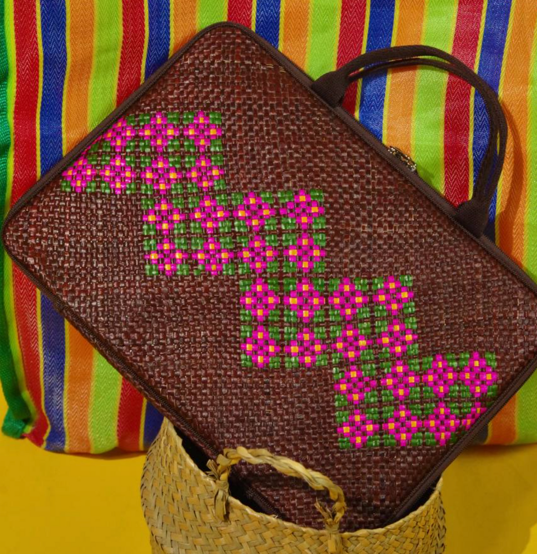 Woven Abre Santan Laptop Sleeve with Handle
