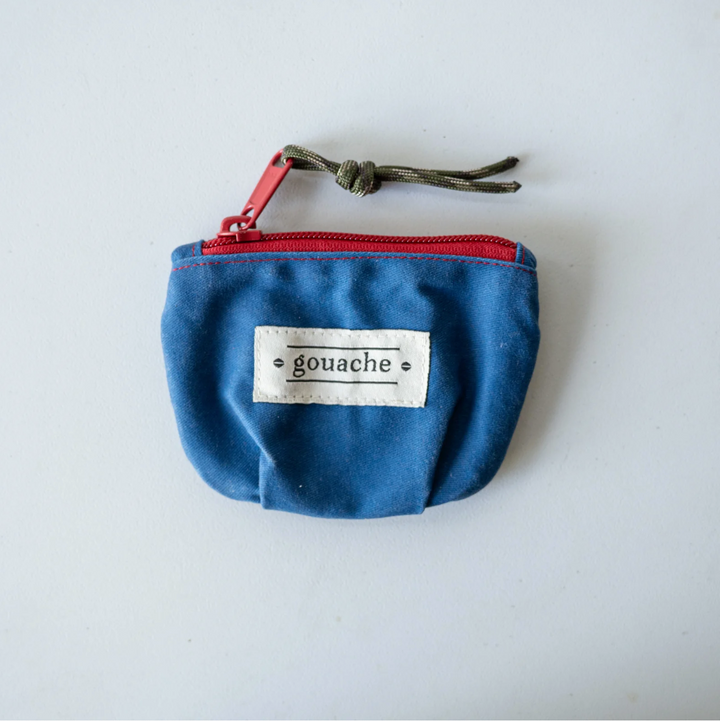 Gouache Ted Waxed Canvas Coin Purse