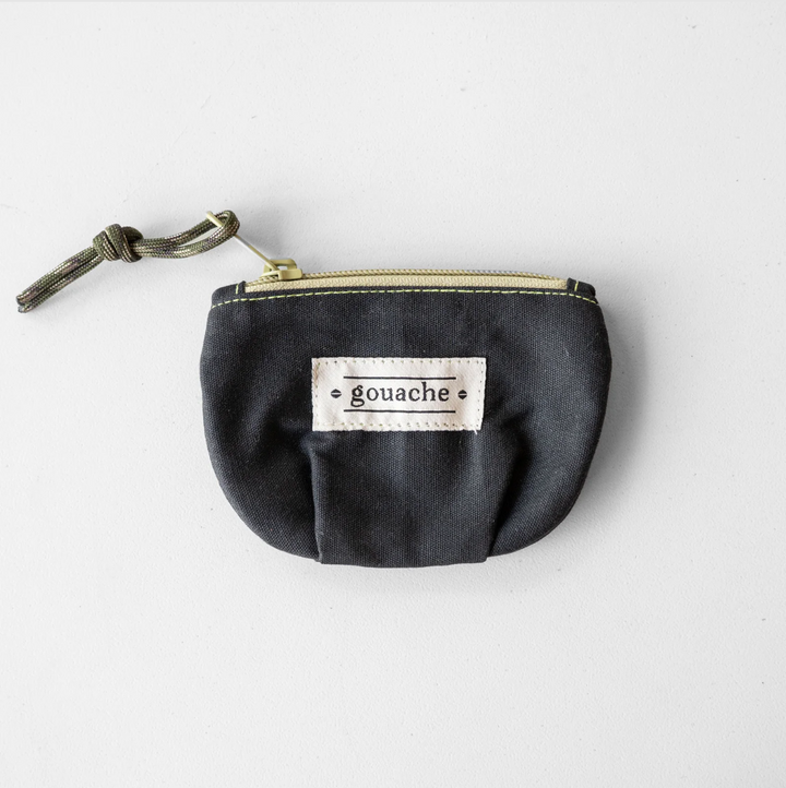 Gouache Ted Waxed Canvas Coin Purse