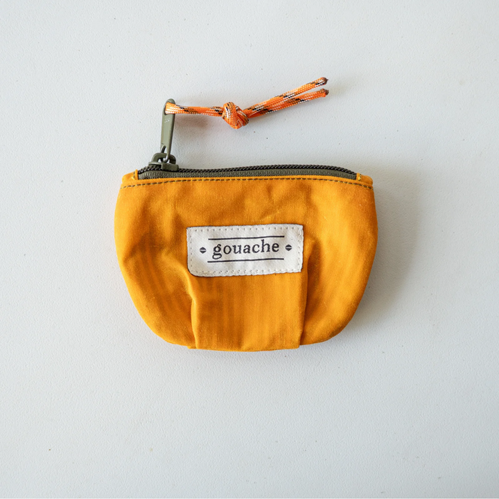 Gouache Ted Waxed Canvas Coin Purse