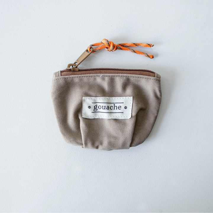 Gouache Ted Waxed Canvas Coin Purse