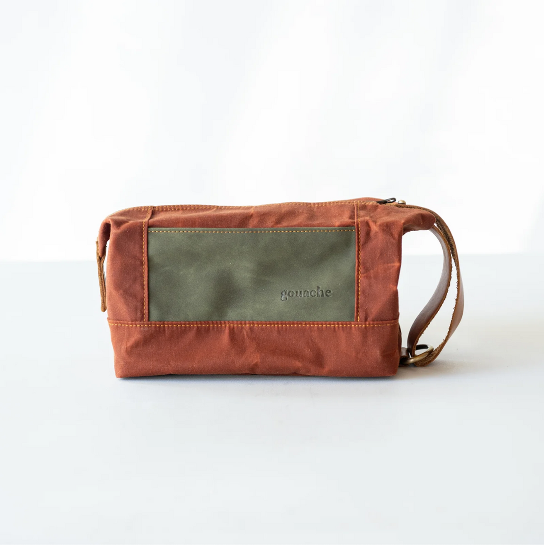 Gouache Theodore Waxed Canvas Dopp Kit