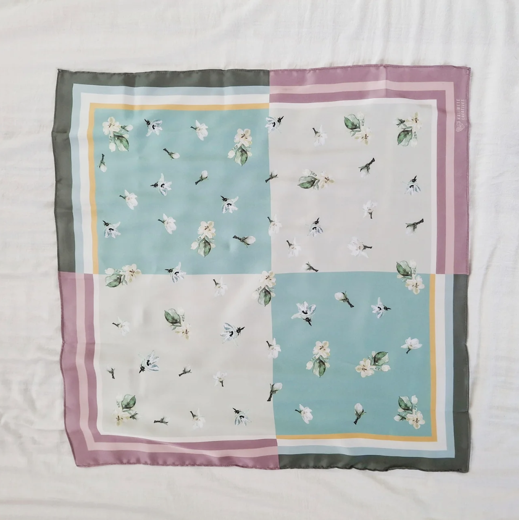 Kaliwete Creatives Sibol Sampaguita Art Scarf
