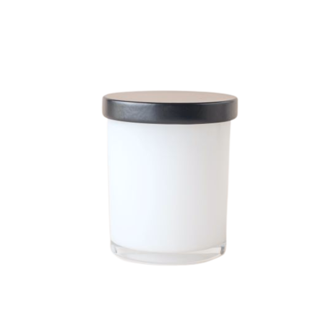 Crafter's Marketplace White Jar (with Lid)