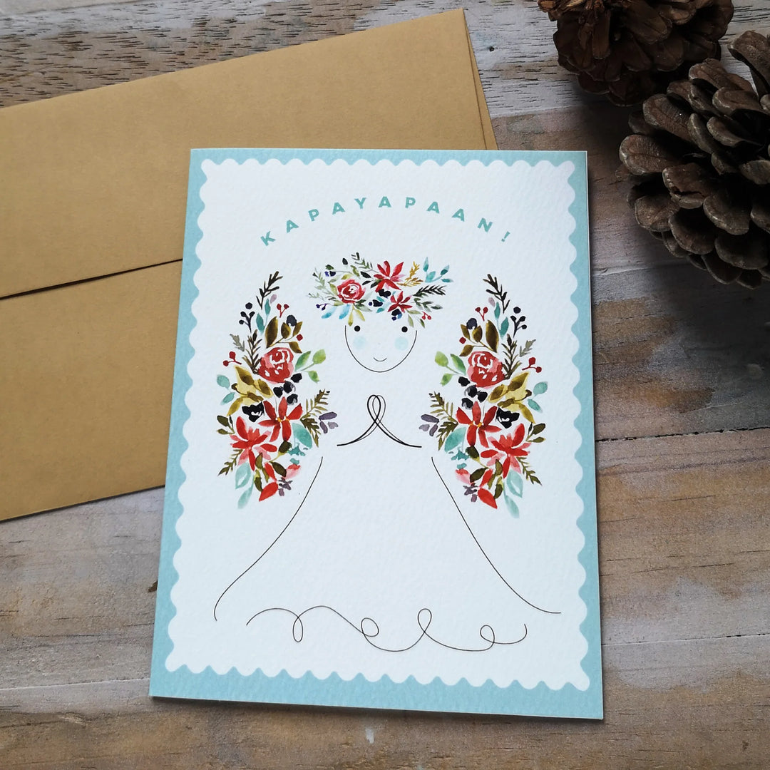 Kaliwete Creatives Kapayapaan Angel Blank Christmas Card