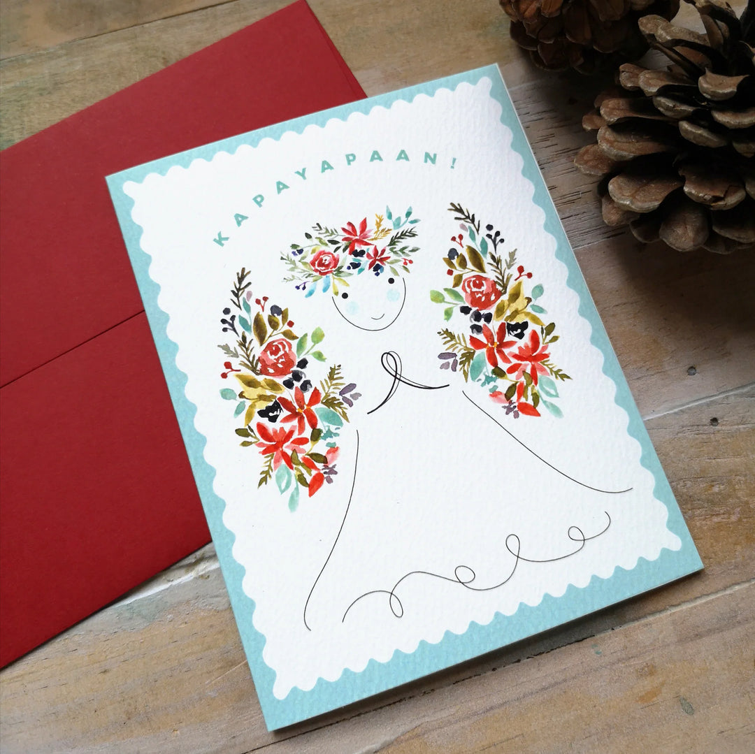 Kaliwete Creatives Kapayapaan Angel Blank Christmas Card