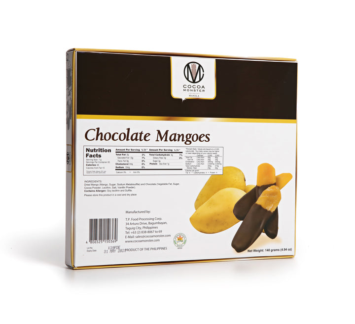 Cocoa Monster Dipped Dark Chocolate Mango Strips