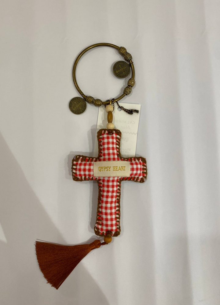 Gypsy Heart Calming Cross Door Charm