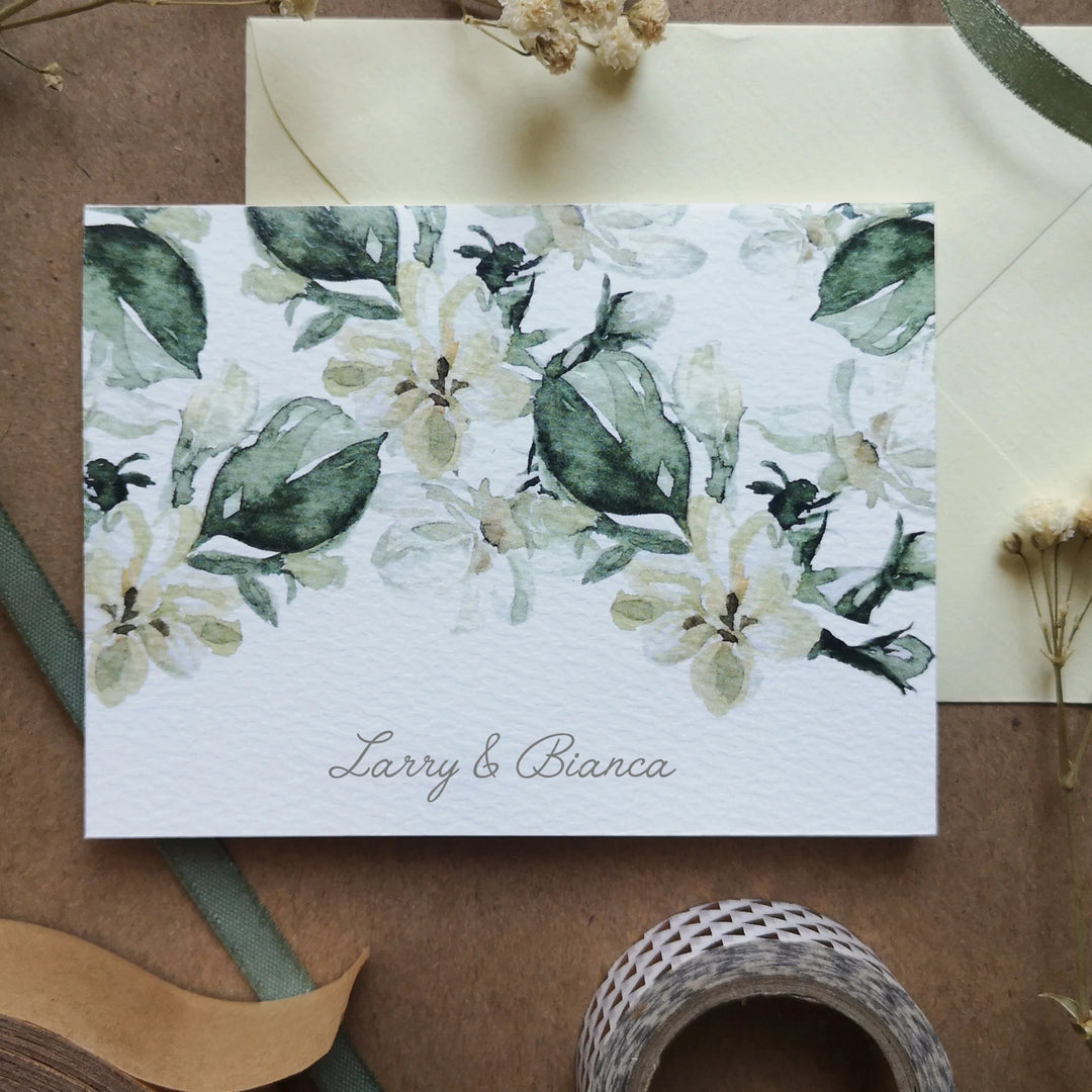 Kaliwete Creatives Flores de Mayo Folded Notecard